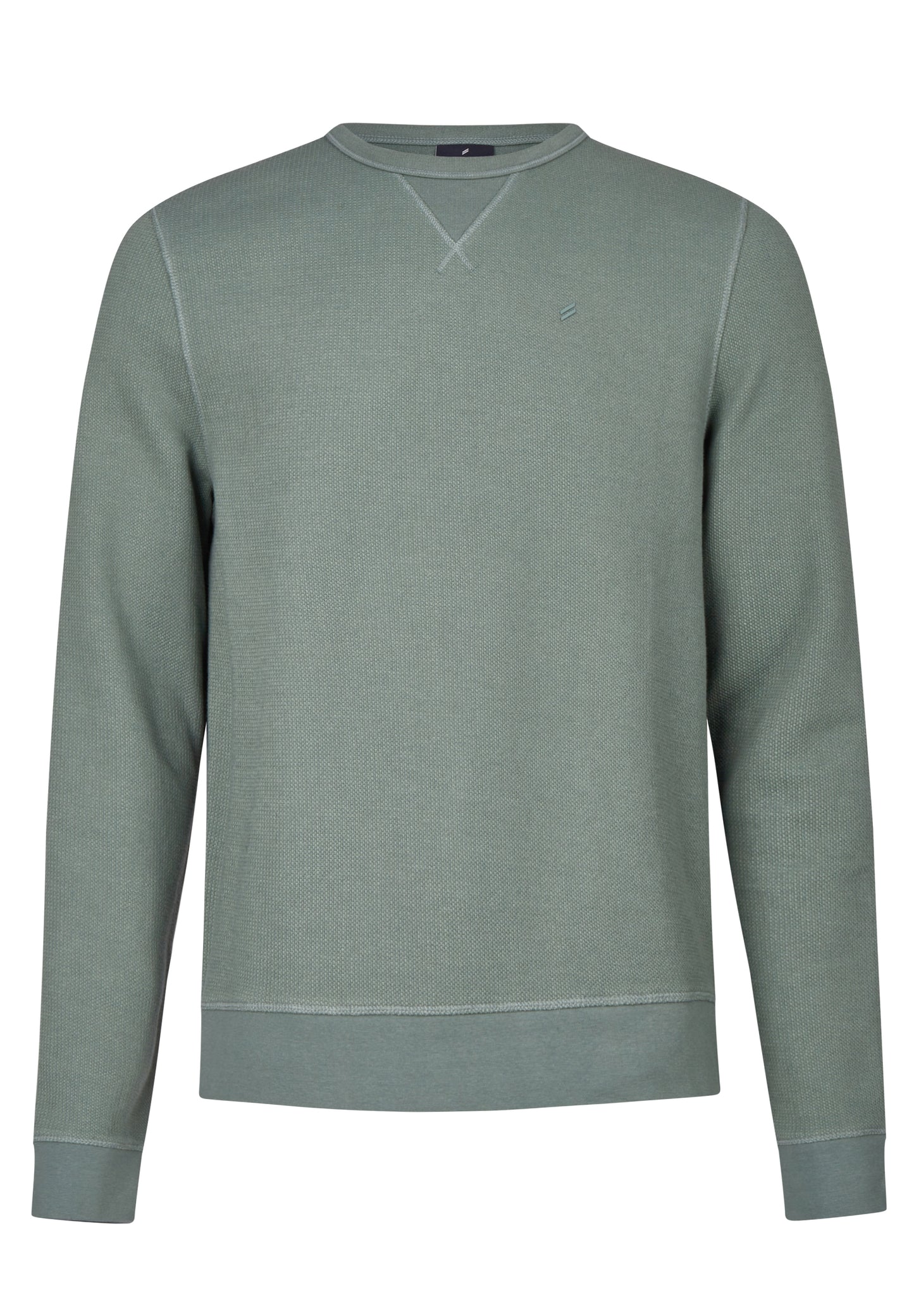 DANIEL HECHTER GREEN KNIT CREW JUMPER