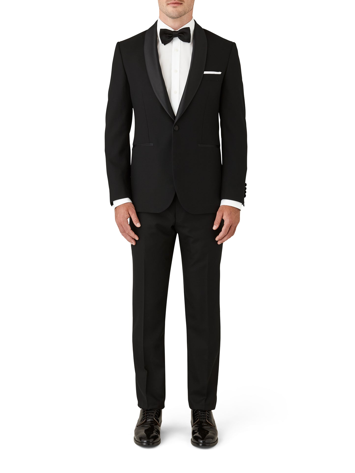 JOE BLACK FORTRESS SLIM FIT BLACK TUXEDO