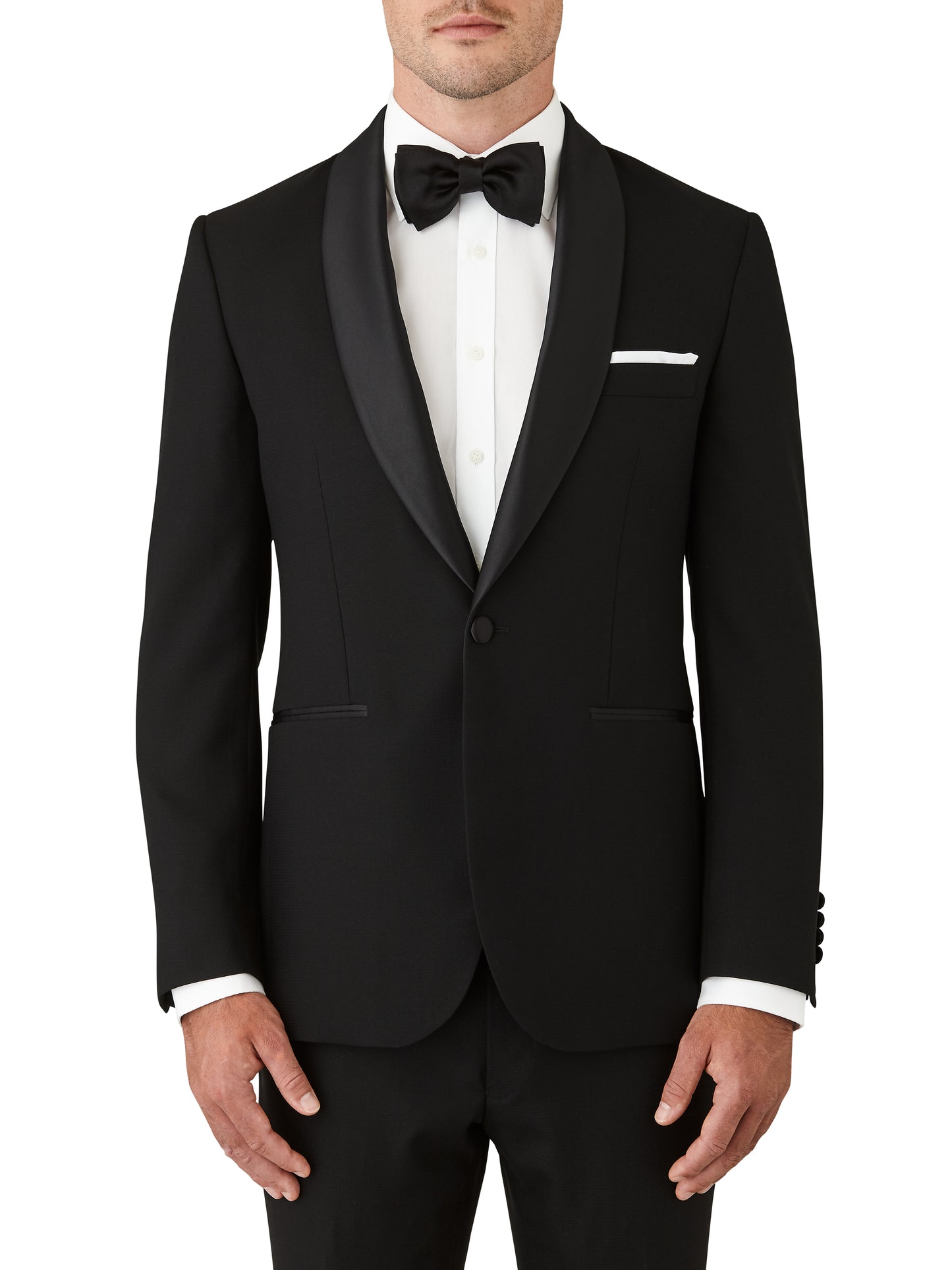 JOE BLACK FORTRESS SLIM FIT BLACK TUXEDO