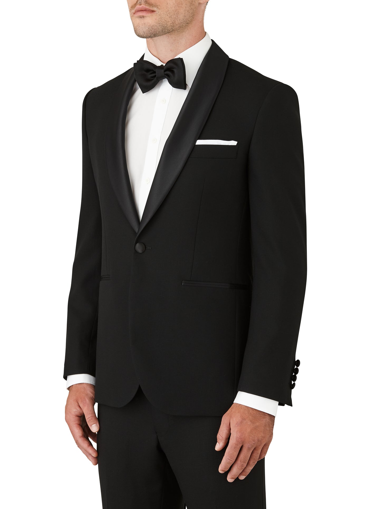 JOE BLACK FORTRESS SLIM FIT BLACK TUXEDO