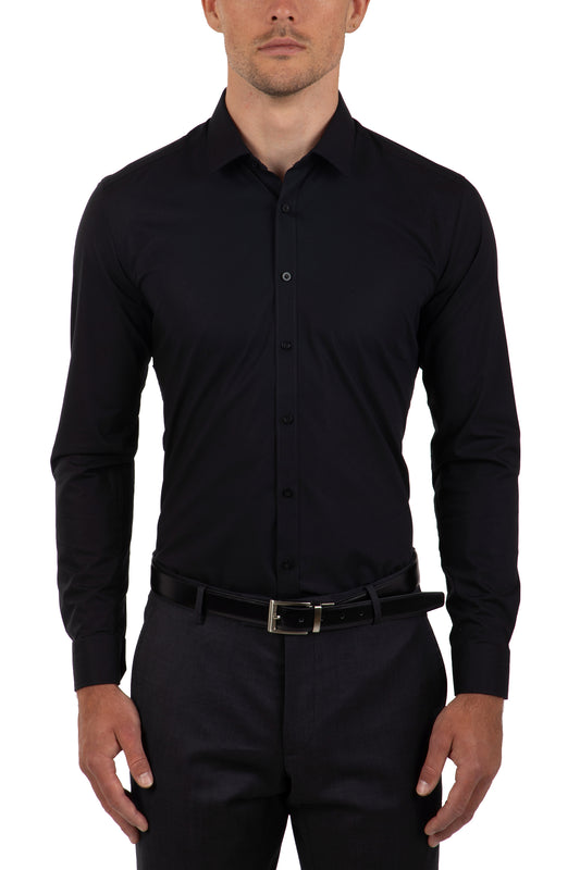 GIBSON FIERCE SLIM FIT SHIRT - BLACK