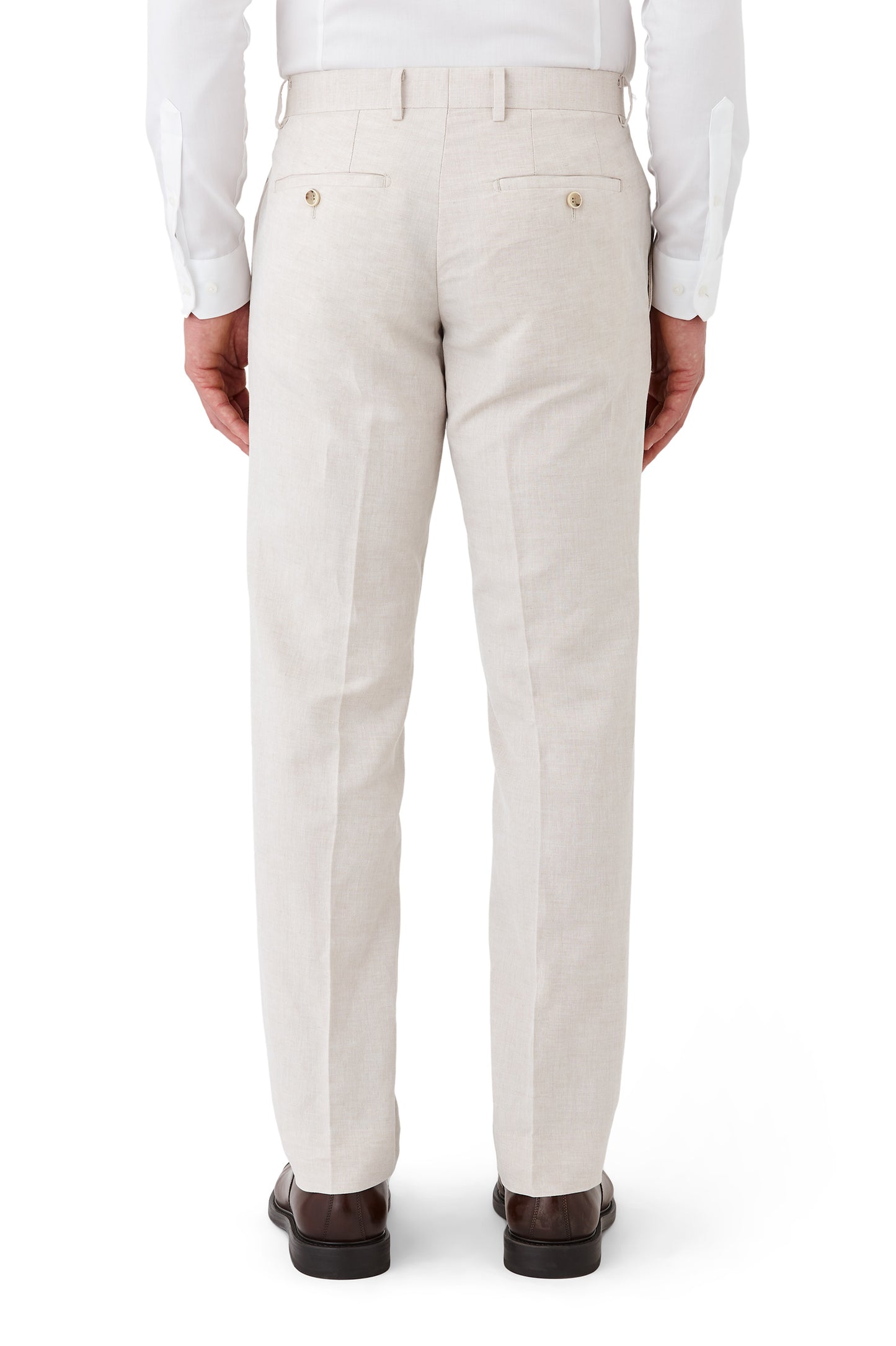 GIBSON SLIM FIT LINEN BLEND ELECTRON SUIT - LIGHT SAND