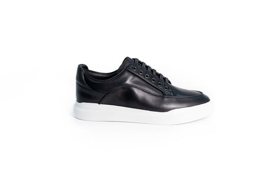 DIROTTA ITALIA FIRENZE BLACK LEATHER SNEAKERS