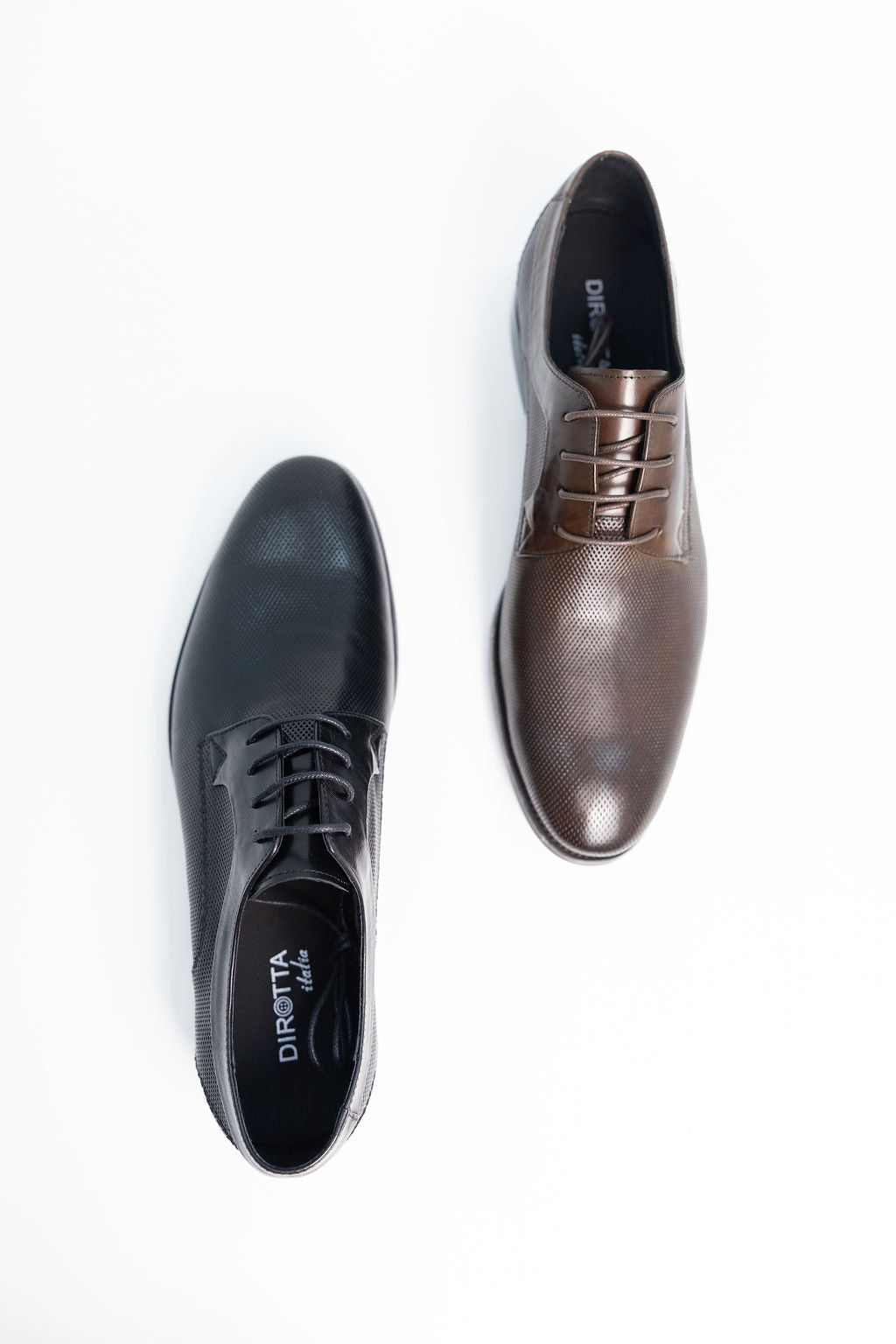 DIROTTA ITALIA NAPOLI BROWN OXFORD SHOES