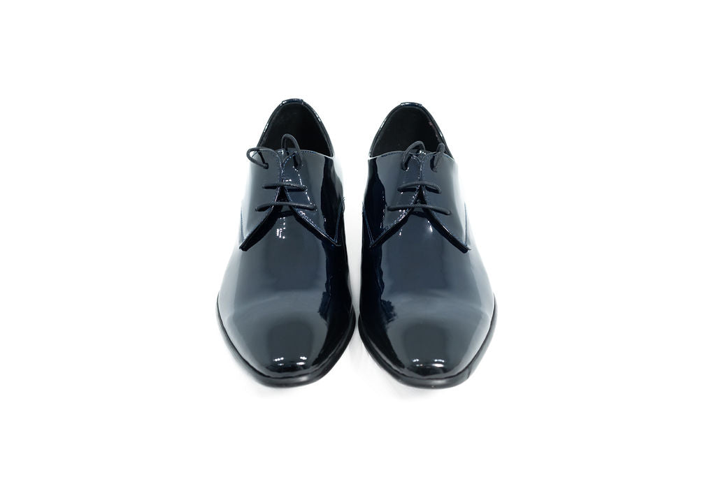 DIROTTA ITALIA NAVY PATENT DRESS SHOES