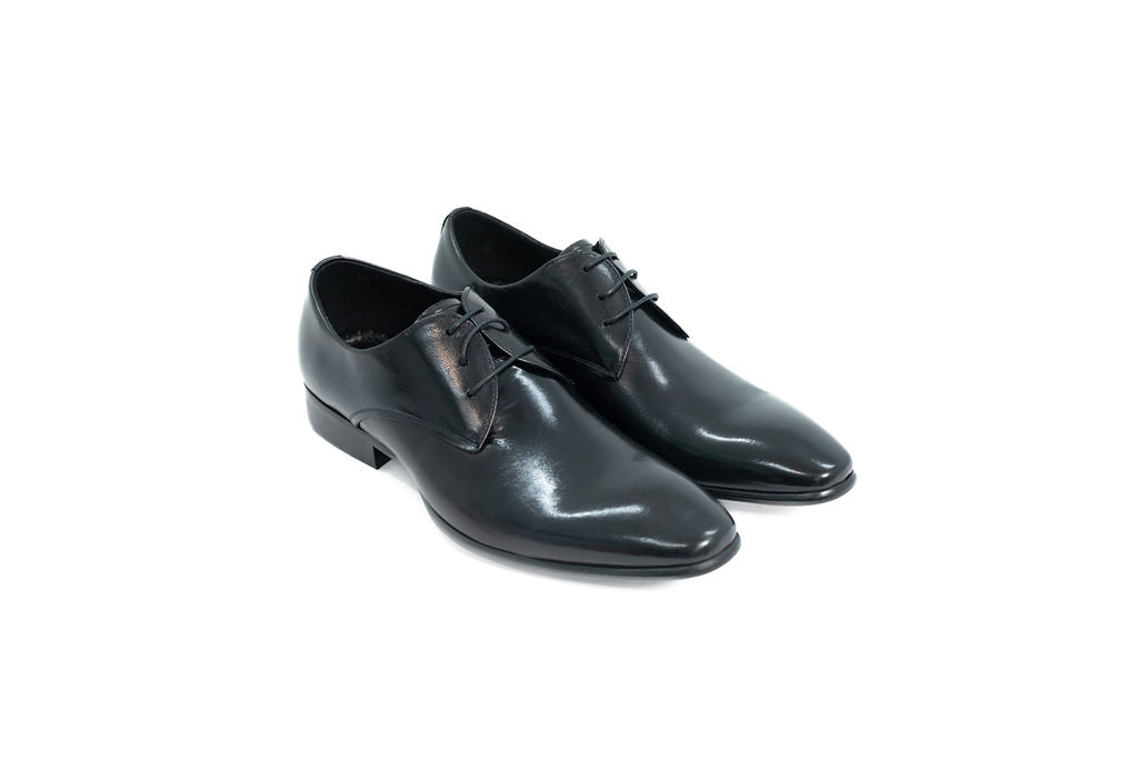 DIROTTA ITALIA BLACK LEATHER DRESS SHOES