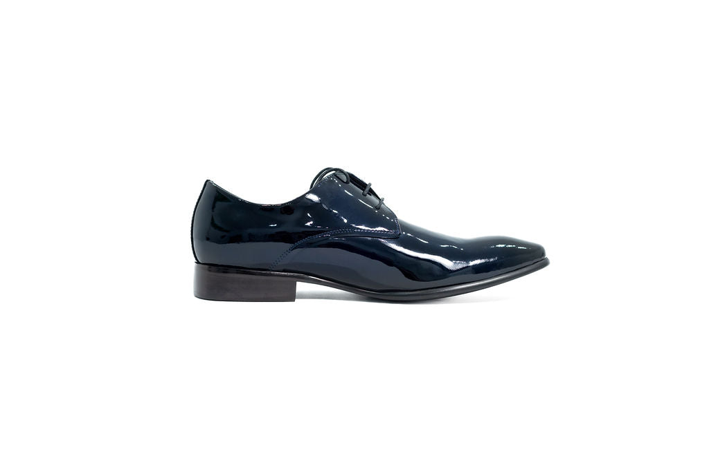 DIROTTA ITALIA NAVY PATENT DRESS SHOES