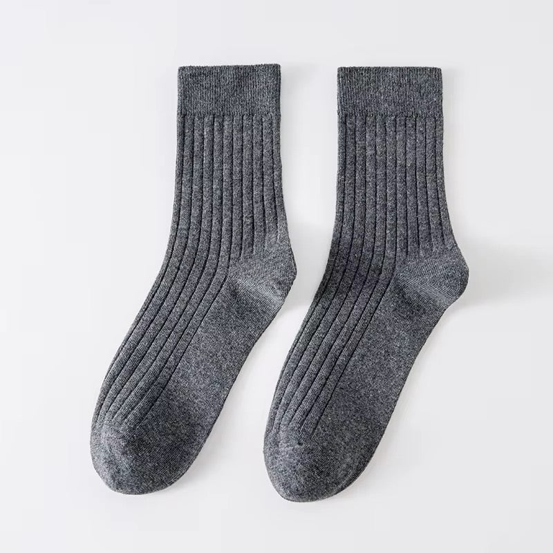 PREMIUM MEN'S COTTON SOCKS - DARK GREY