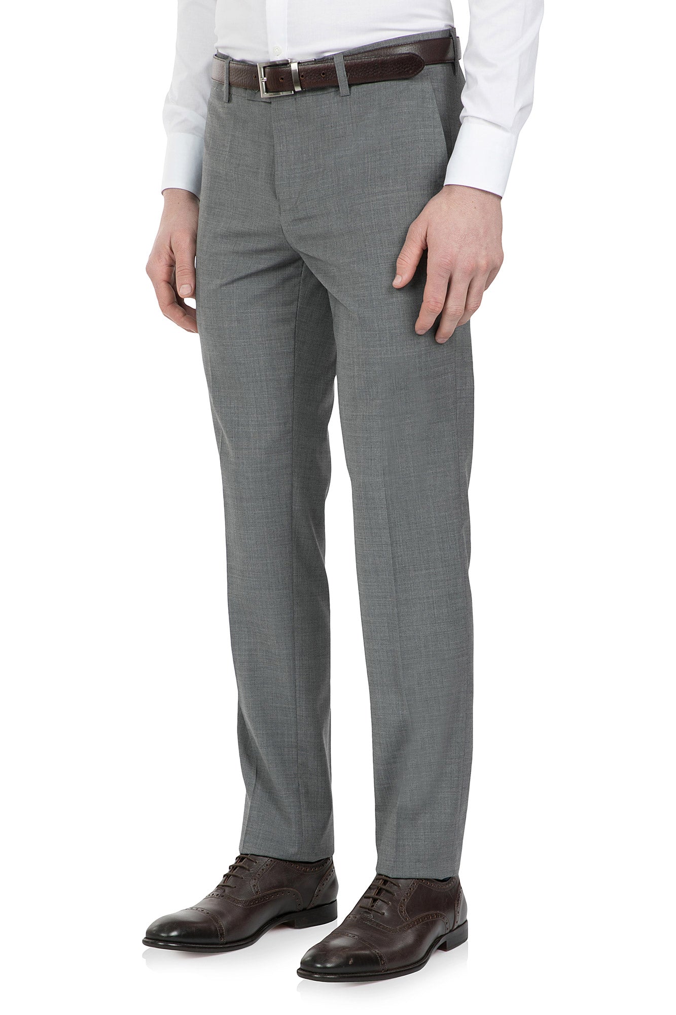 UBERSTONE SLIM FIT SILVER GREY JACK TROUSERS