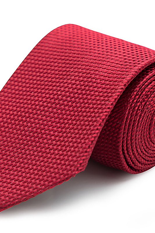 JOE BLACK TEXTURED SILK TIE - RED