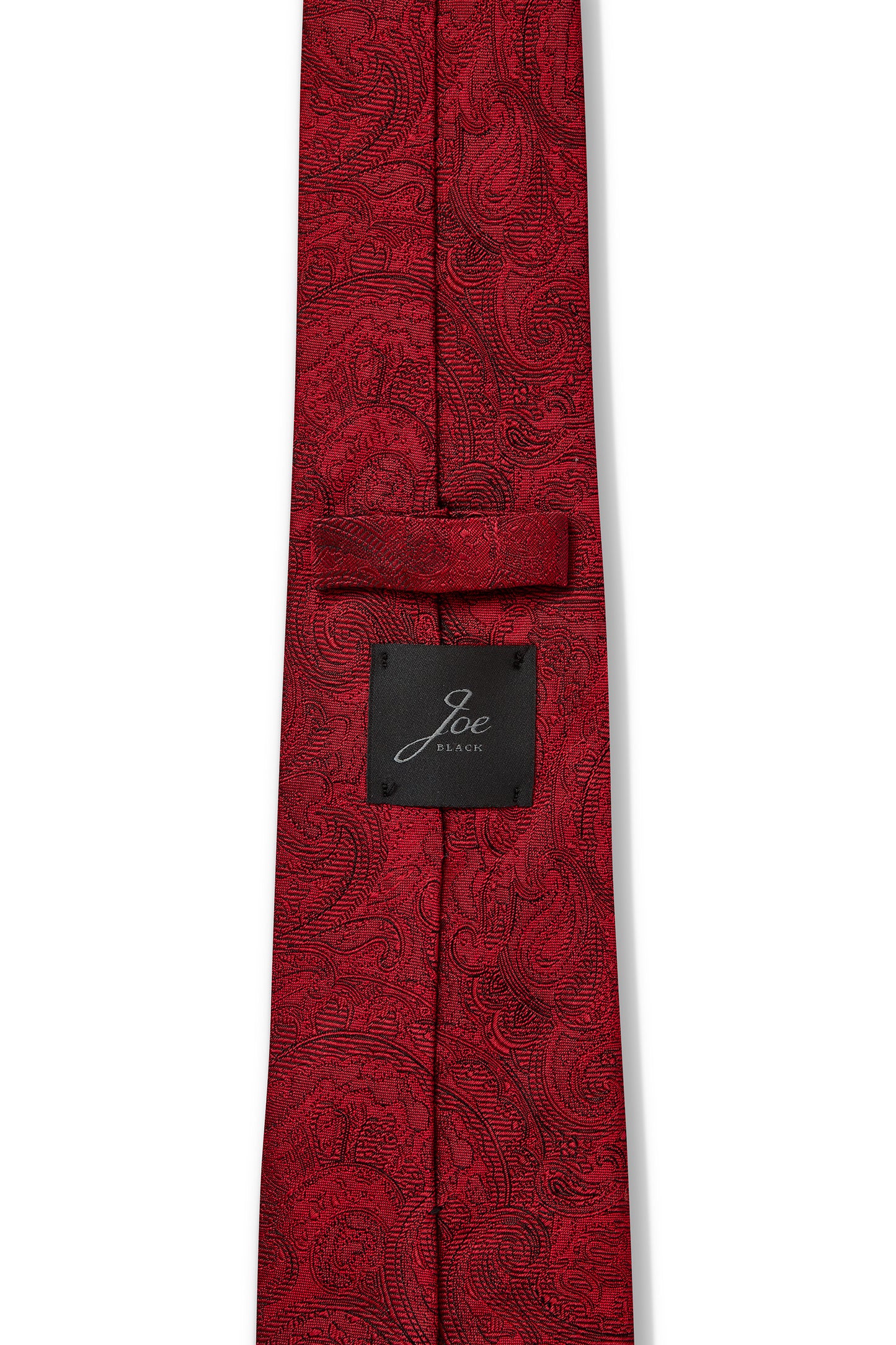 JOE BLACK TONAL PAISLEY TIE - BORDEAUX