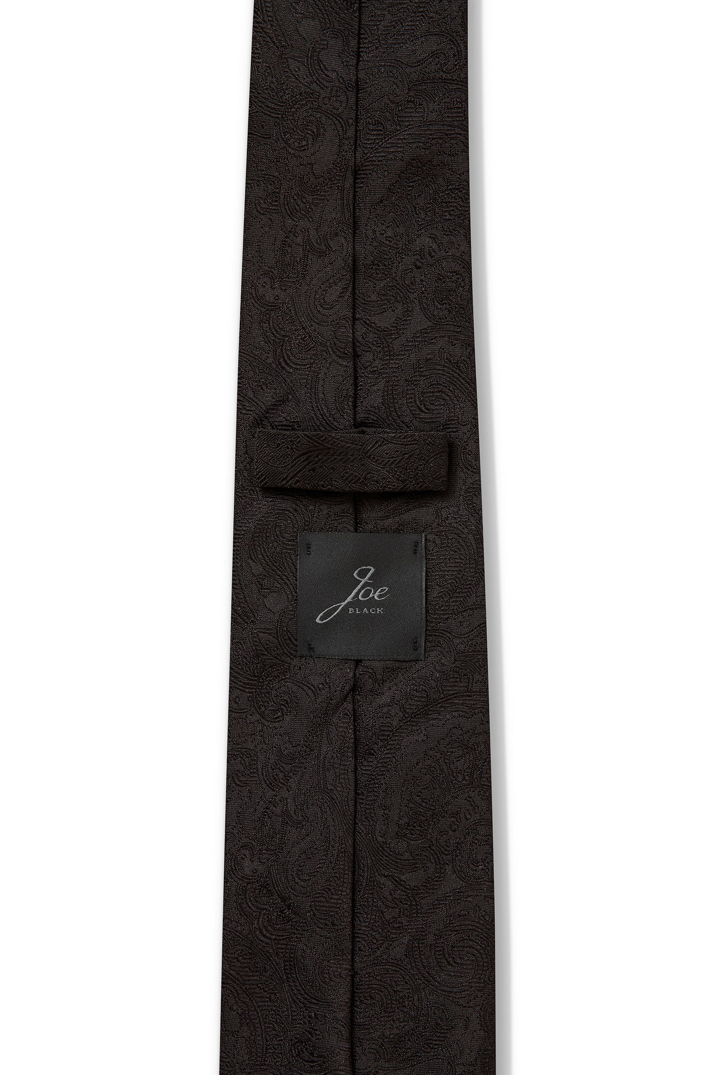 JOE BLACK TONAL PAISLEY TIE - BLACK