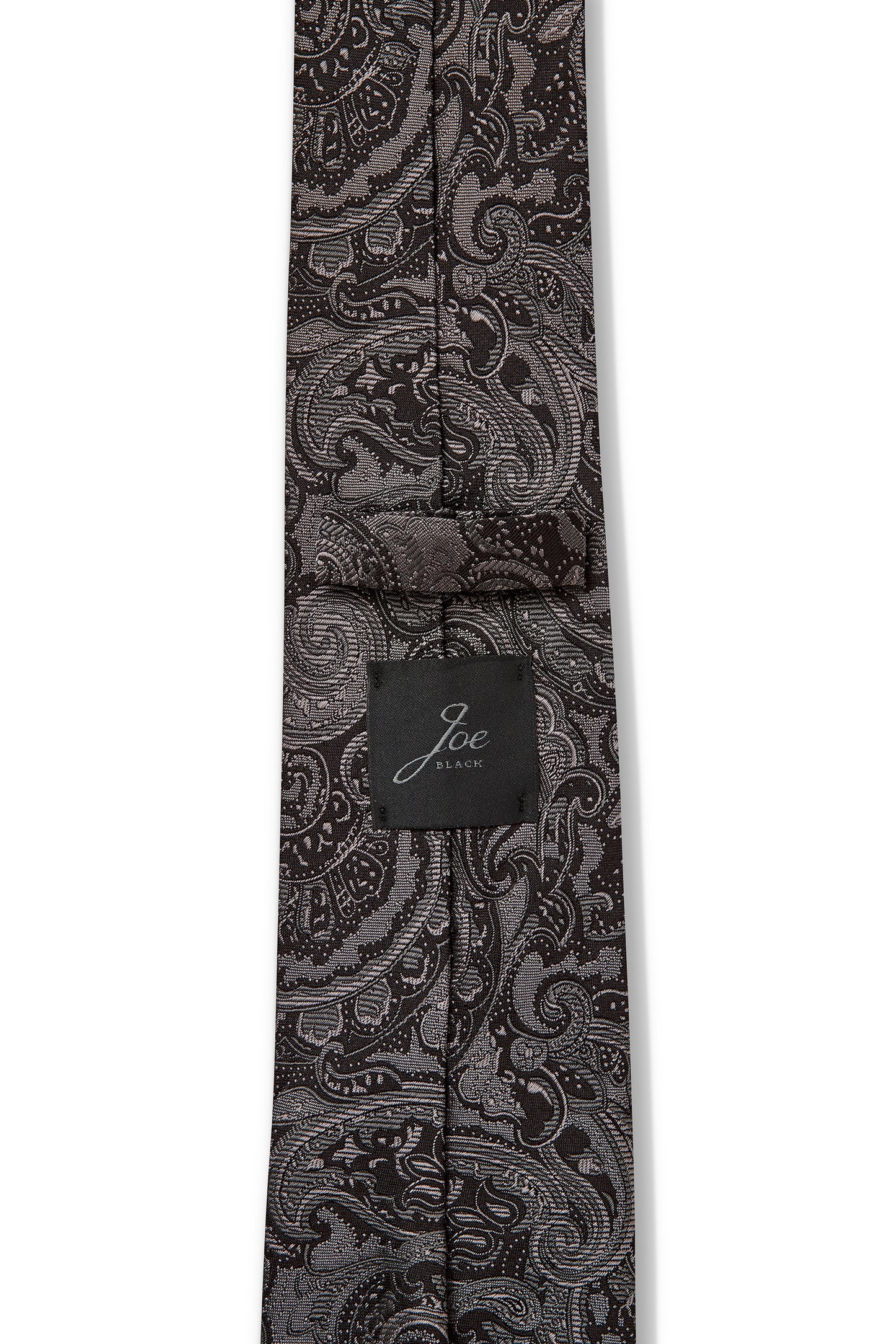 JOE BLACK TONAL PAISLEY TIE - CHARCOAL