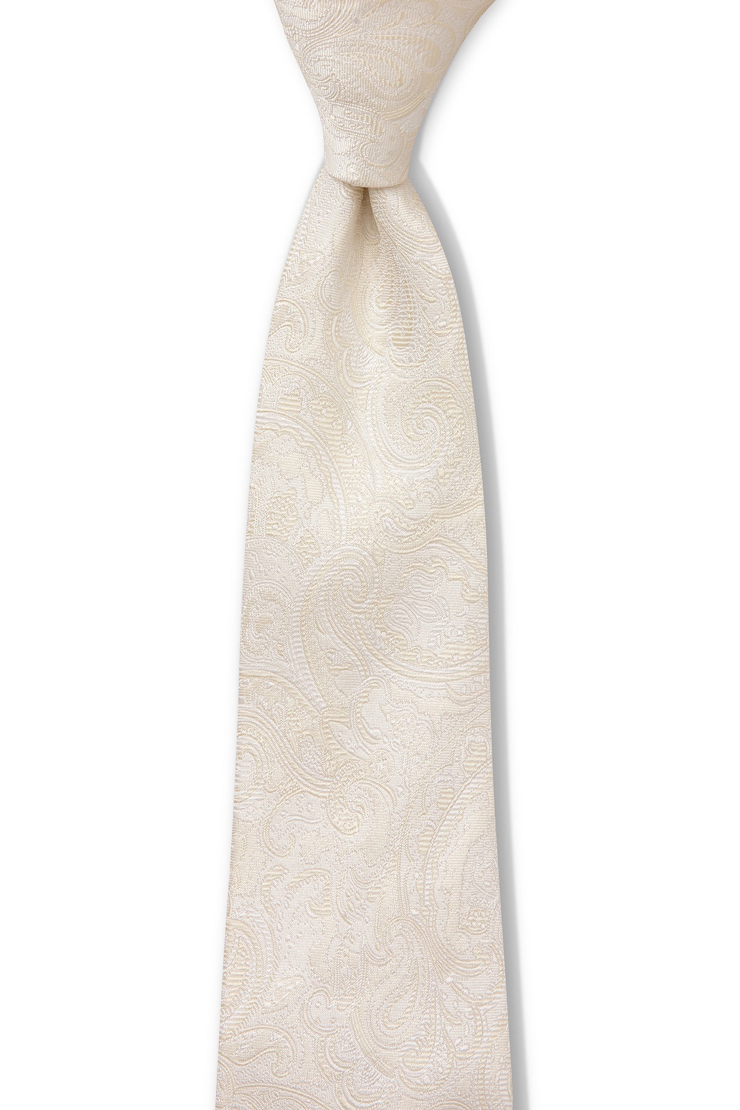 JOE BLACK TONAL PAISLEY TIE - IVORY