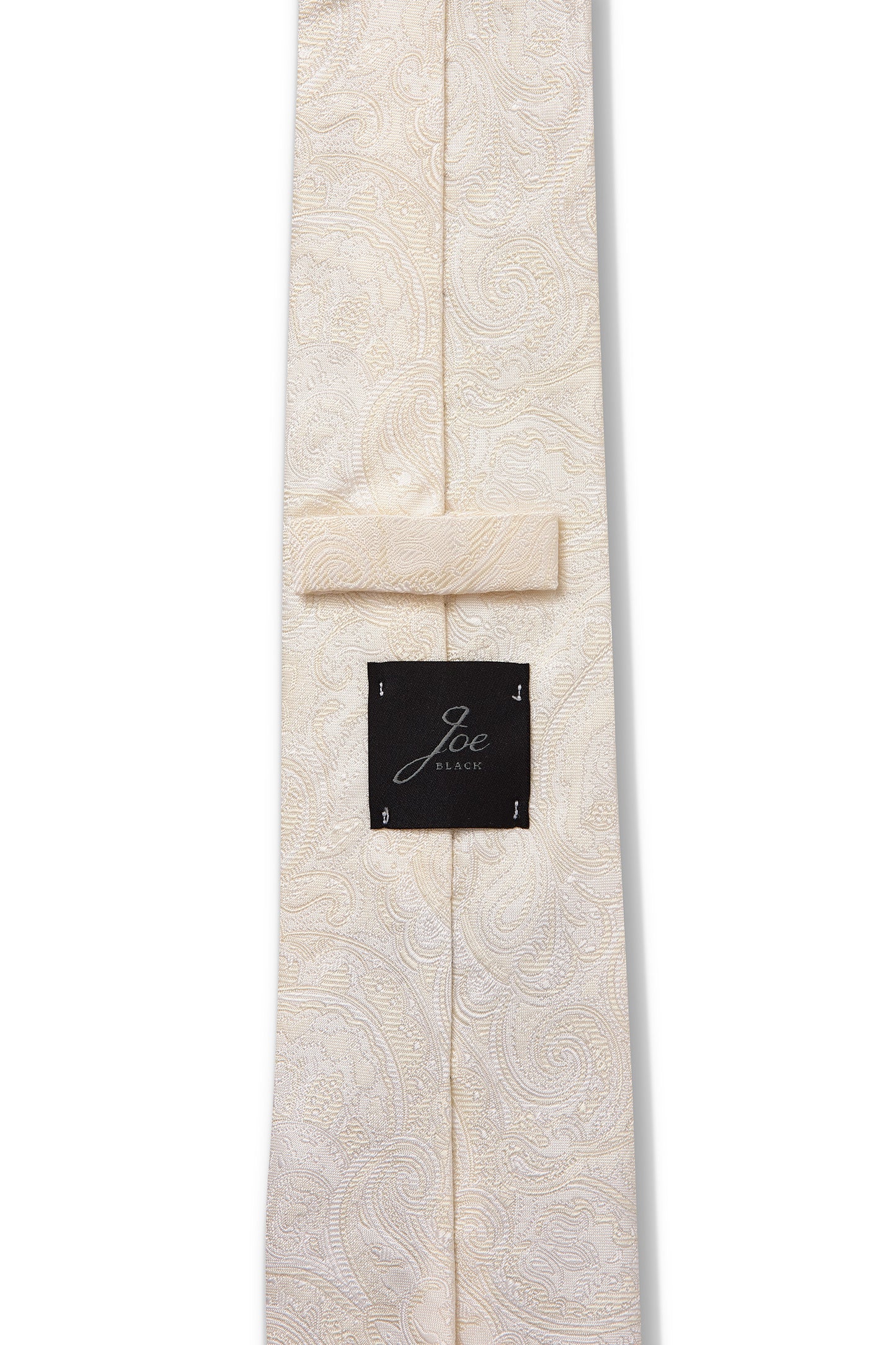 JOE BLACK TONAL PAISLEY TIE - IVORY