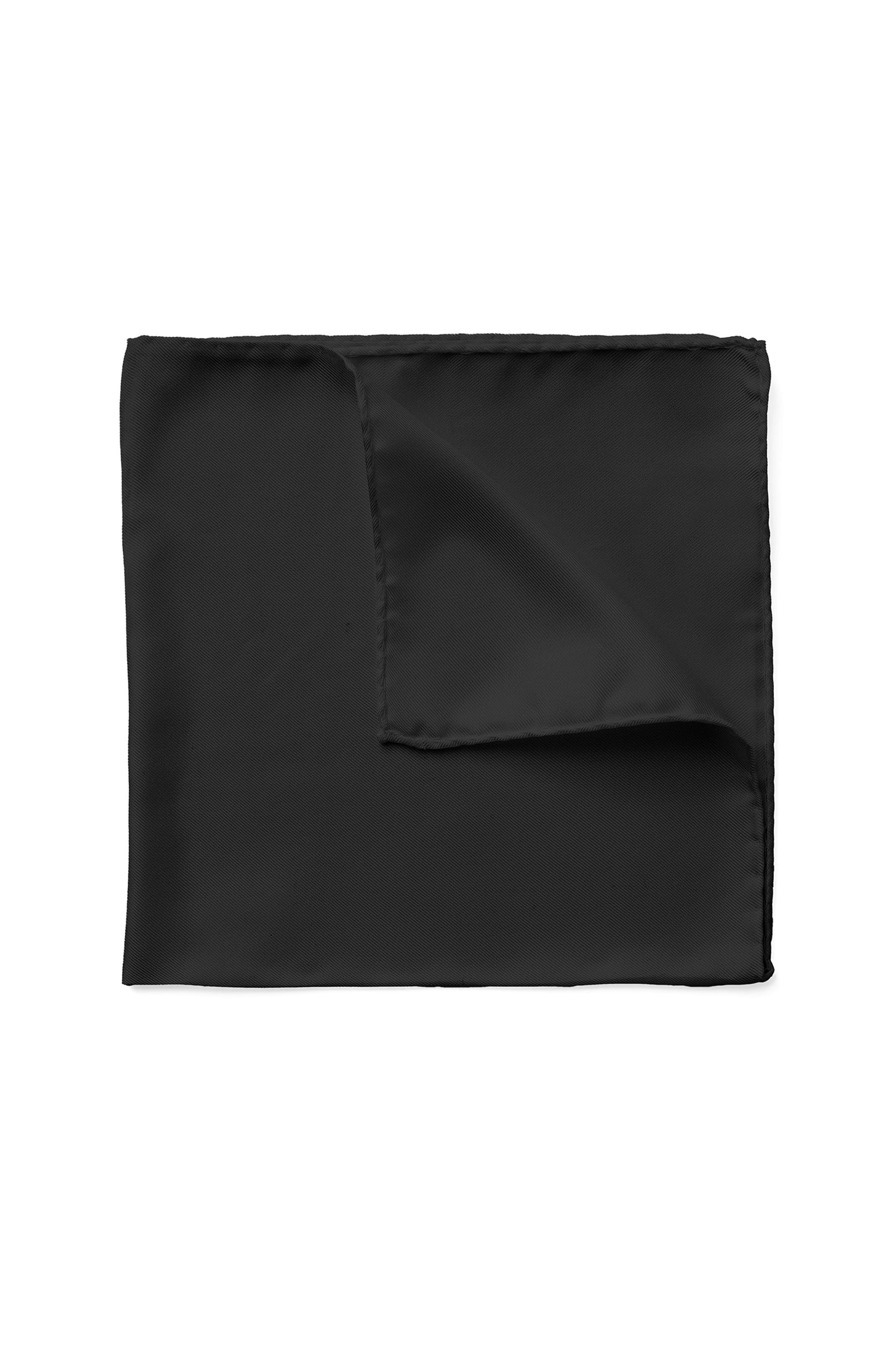 JOE BLACK SILK POCKET SQUARE - BLACK