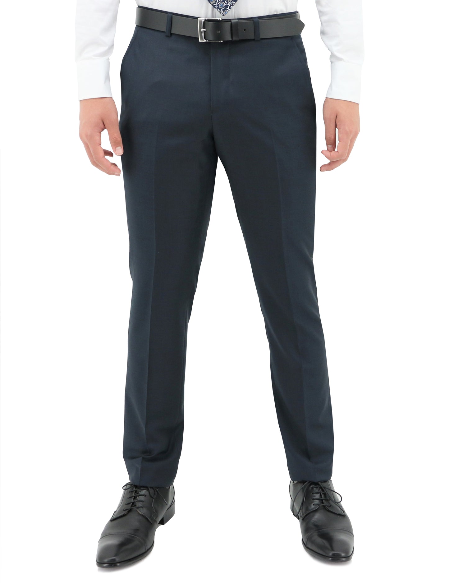 BOSTON LYON CLASSIC FIT NAVY TROUSERS