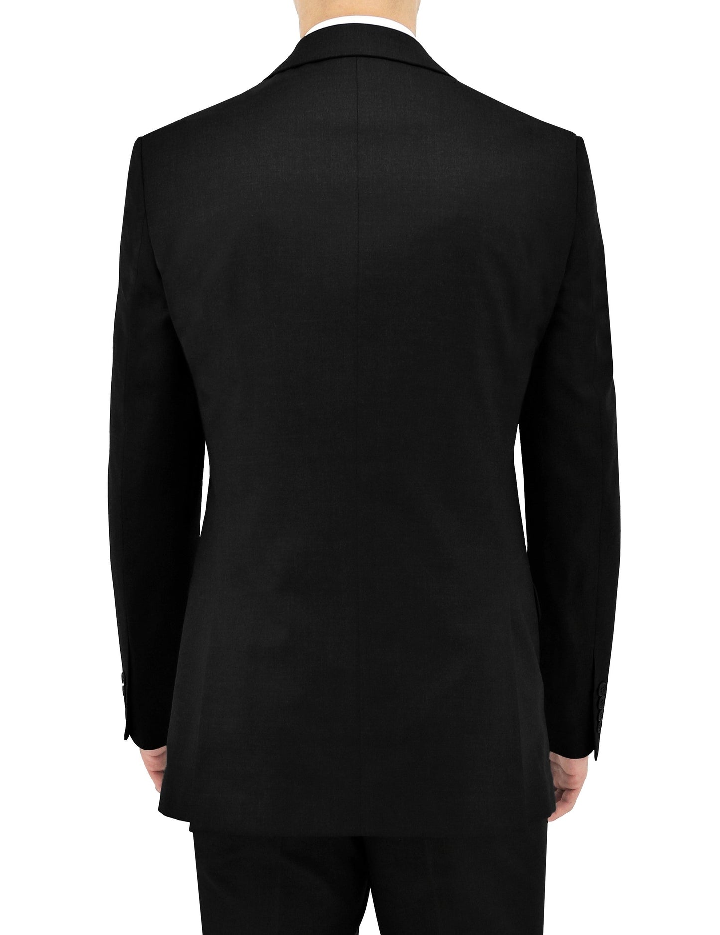 DIROTTA ITALIA WOOL SLIM FIT BLACK SUIT