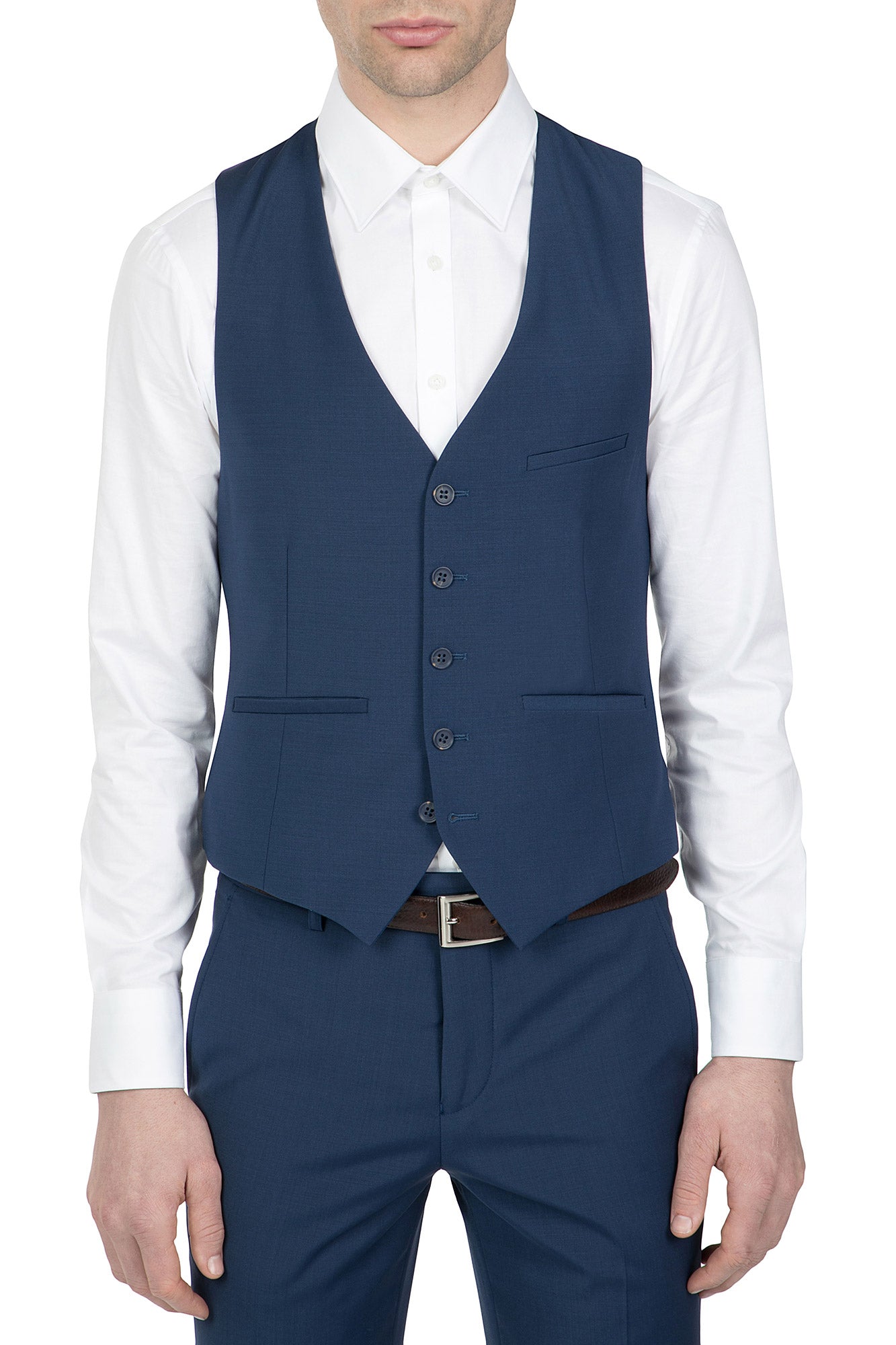 UBERSTONE SLIM FIT BLUE TOM VEST