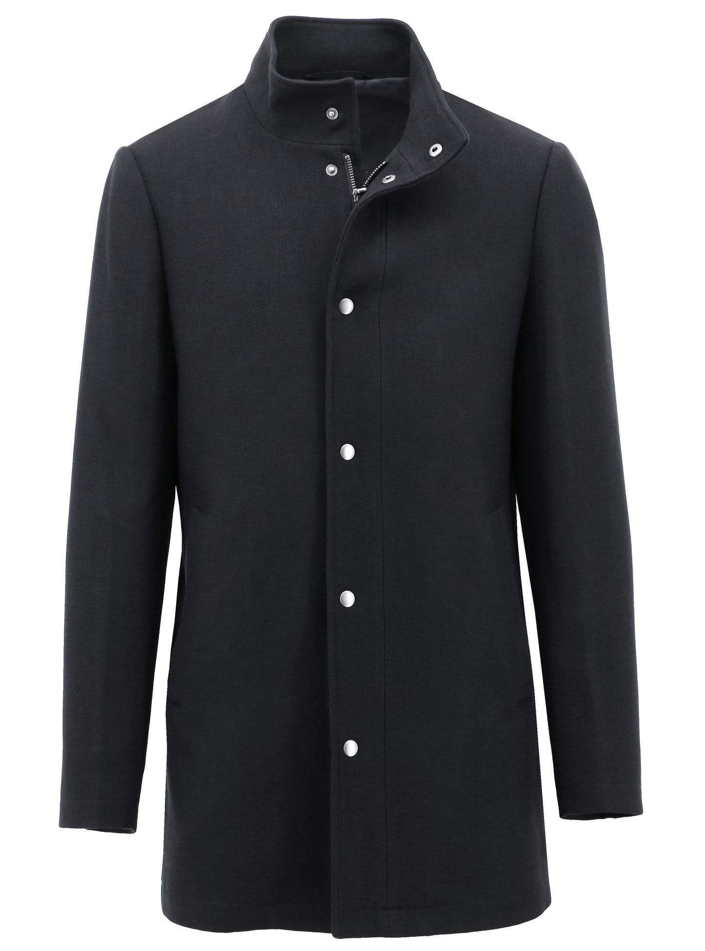 DANIEL HECHTER MESSINA PURE WOOL BLACK WINTER COAT