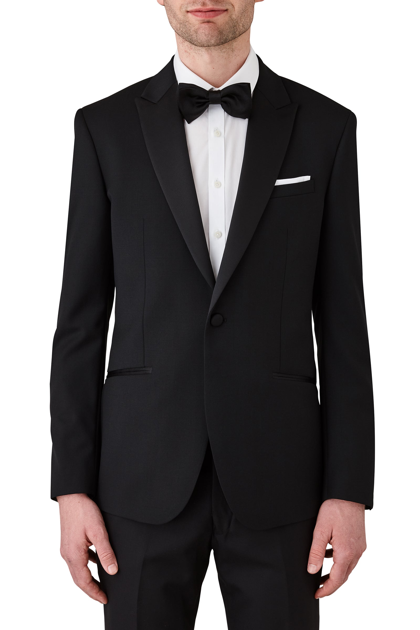 UBERSTONE SLIM FIT BLACK MALIK SUIT – thegentrymenswear