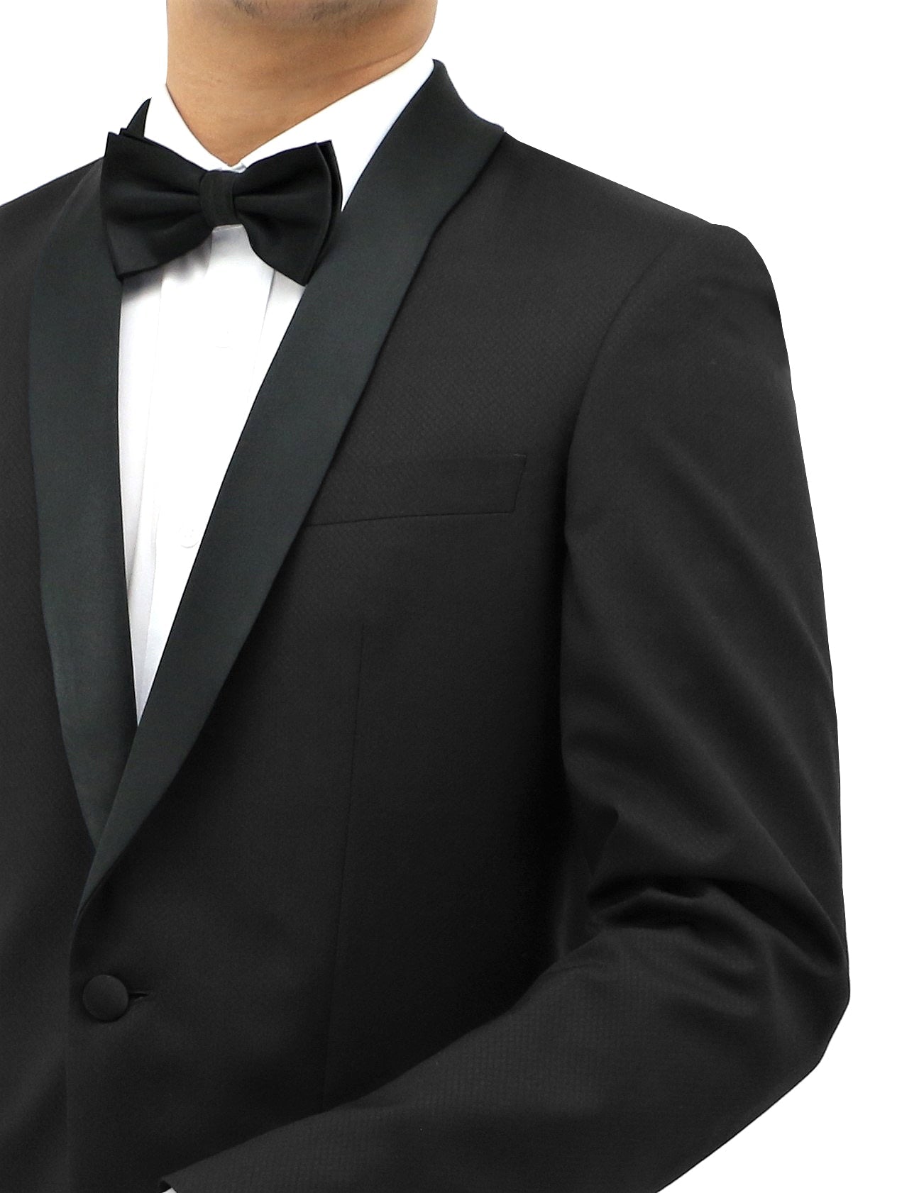 BOSTON SHAWL LAPEL BLACK TUXEDO (BIG MEN SIZES)