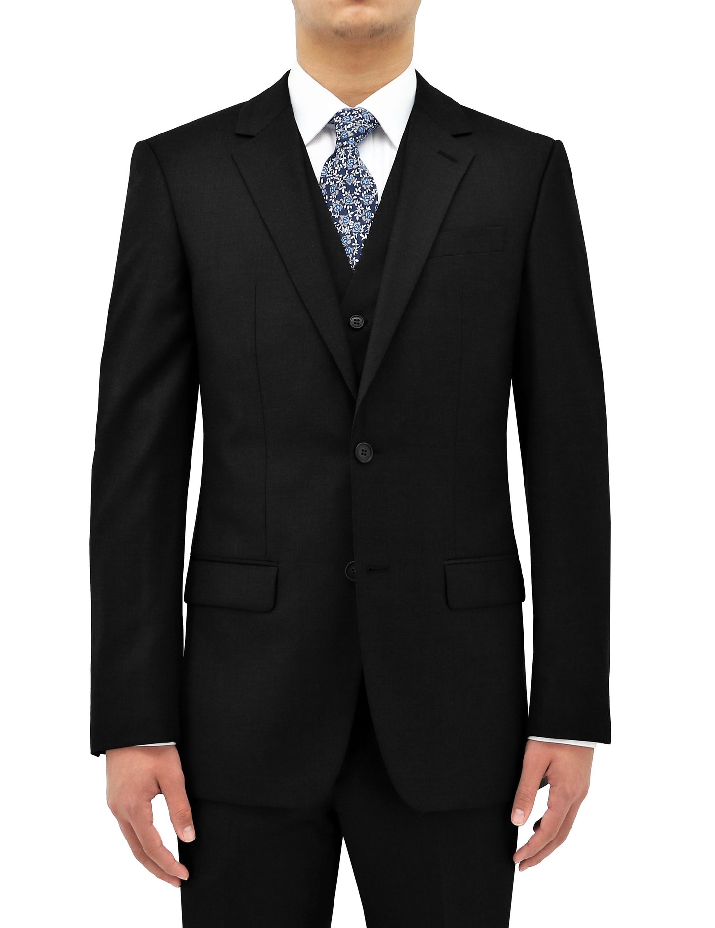 DANIEL HECHTER SLIM FIT SHAPE BLACK SUIT